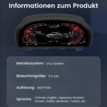 Junsun Digital Tacho Dashboard für BMW X3 F25 X4 F26 12.3 Zoll für NBT/NBT EVO – Bild 5