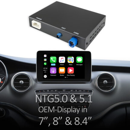 Junsun CarPlay Upgrade für Mercedes NTG 4.5/4.7/5.0 A/B/C/E/S/V/CL/ML/GL CarPlay Android Auto