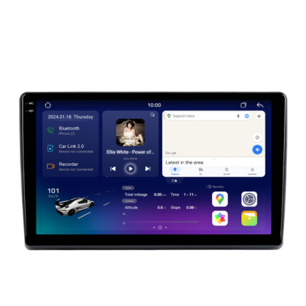 Junsun 2K-display autoradio voor Fiat 500 met CarPlay en Android Auto