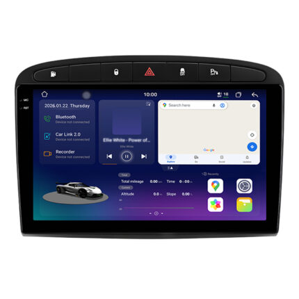 Junsun 2K-Display Radio voor Peugeot 308 408 CarPlay Android Auto Bluetooth Navi X9