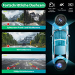 Junsun Drahtlos CarPlay Android Auto 9-Zoll Display Rückfahrkamera