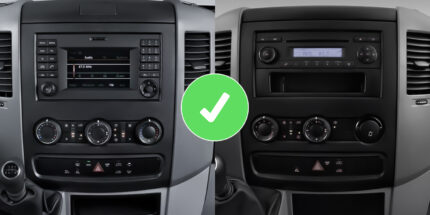 Junsun 13 inch radio voor Mercedes Sprinter 906 Crafter CarPlay Android Auto Bluetooth -V2 Plus