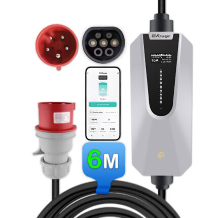 Junsun Mobiele Lader Elektrische Auto 11KW/22KW – Type 2, 3-fase 6-32A