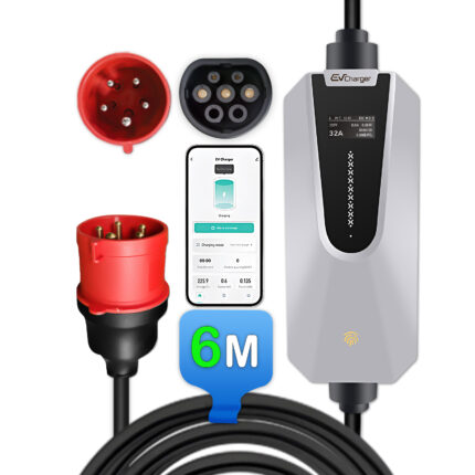 Junsun Mobiele Lader Elektrische Auto 11KW/22KW – Type 2, 3-fase 6-32A