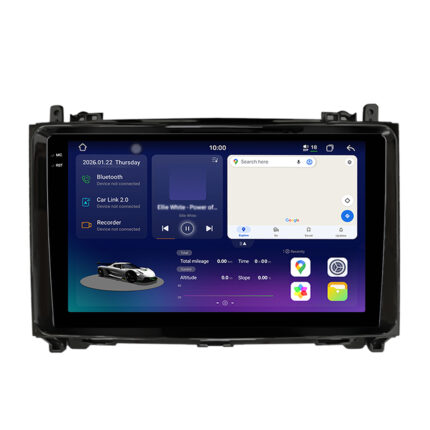 Junsun 2K-display radio voor Mercedes B-klasse W245 CarPlay Android Auto Navi X9