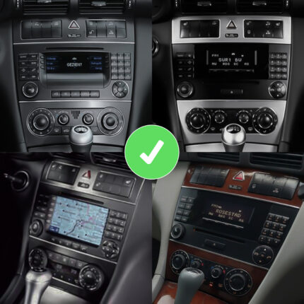 Junsun Radio voor Mercedes W203 Facelift CarPlay Android Auto & Navigatie