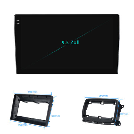 Junsun 2K-Display Radio voor Fiat 500 2016-2019 CarPlay Android Auto X9